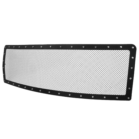 Spec-D Tuning 09-12 Ford F150 Grille Insert - Rivet Style - Not Fit- Steel/Black HBG-F15009BKSS-YH